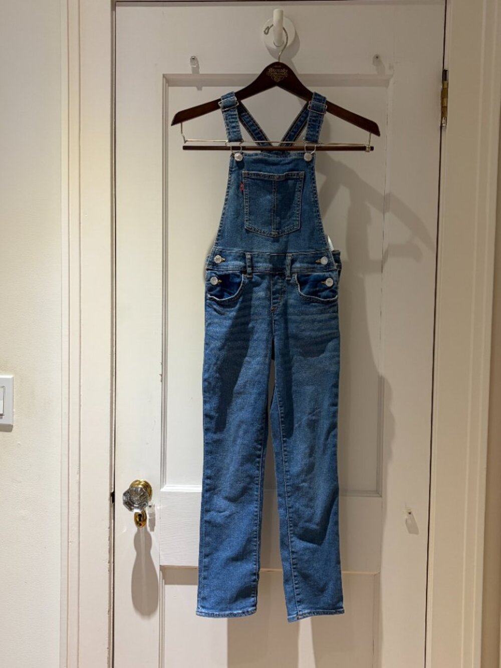 Levi's Overalls Kids Size 7 Medium Wash - Picture 2 of 9